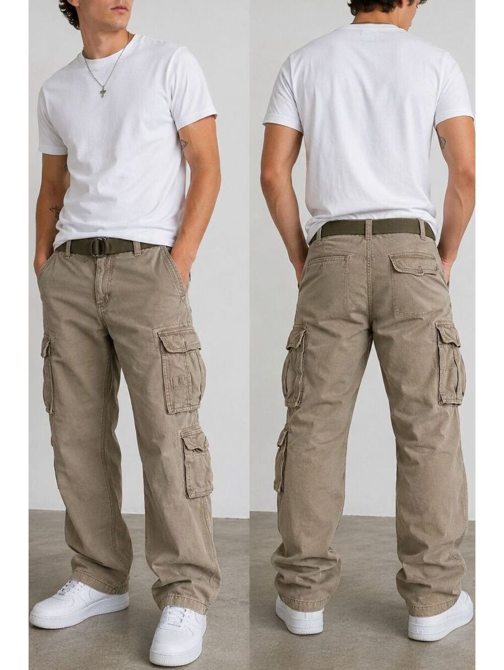 Vintage Abercrombie & Fitch Cargo Paratrooper Pants 30x32 Y2K Military Workwear